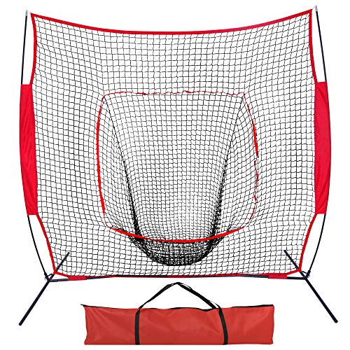 7'x7' Baseball Softball Practice Net with Carry Bag B61380