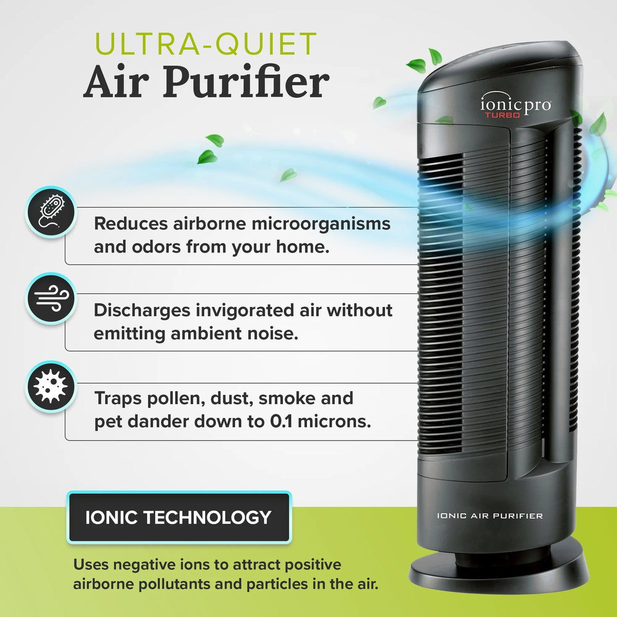 Ionic Pro Turbo Air Purifier Tower G400367