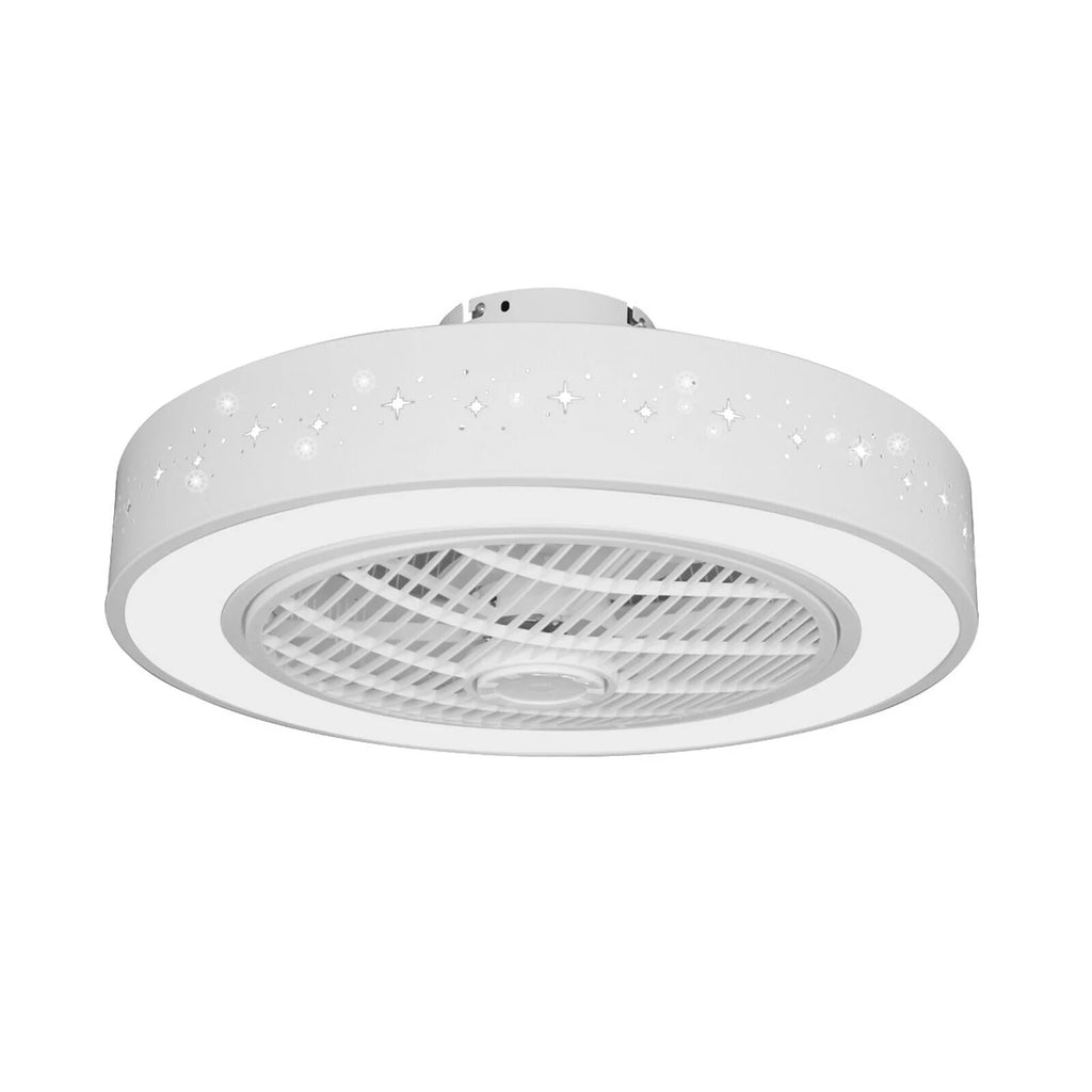 Round LED Ceiling Fan Light Lamp 3 Speed Dimmable U883