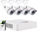 1080P Lite 8 Channel Security Camera System with 1TB HDD and 4 2.0MP Weatherproof Bullet Cameras W4035