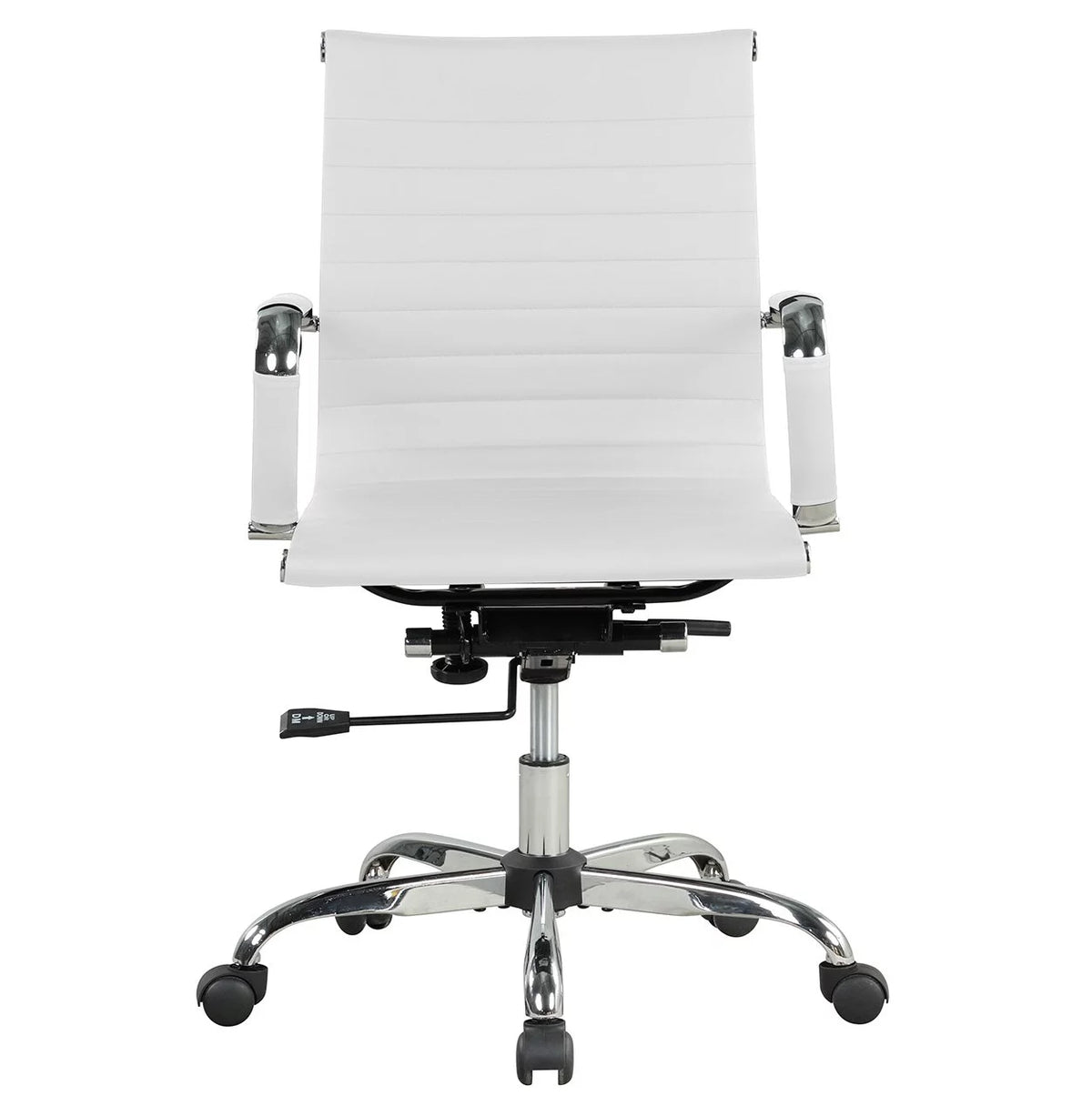 White PU Leather Office Chair Q9809