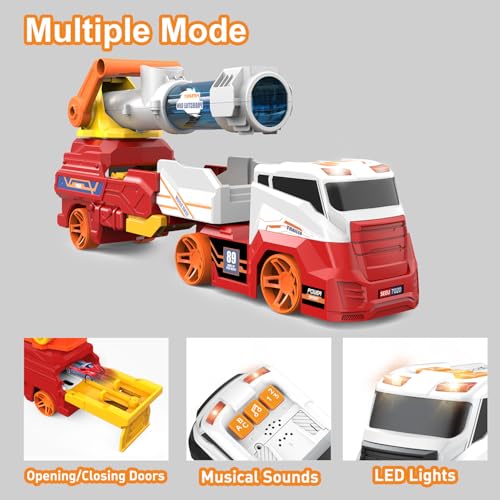 28" Truck Toys with 4 Race Cars & 6 Soft Foam Balls C498