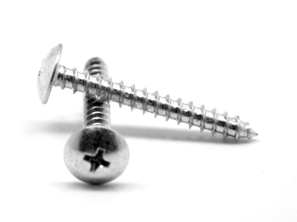 1/4-14 x 2 Sheet Metal Screw Phillips Truss Head Type AB Low Carbon Steel Zinc Plated W175
