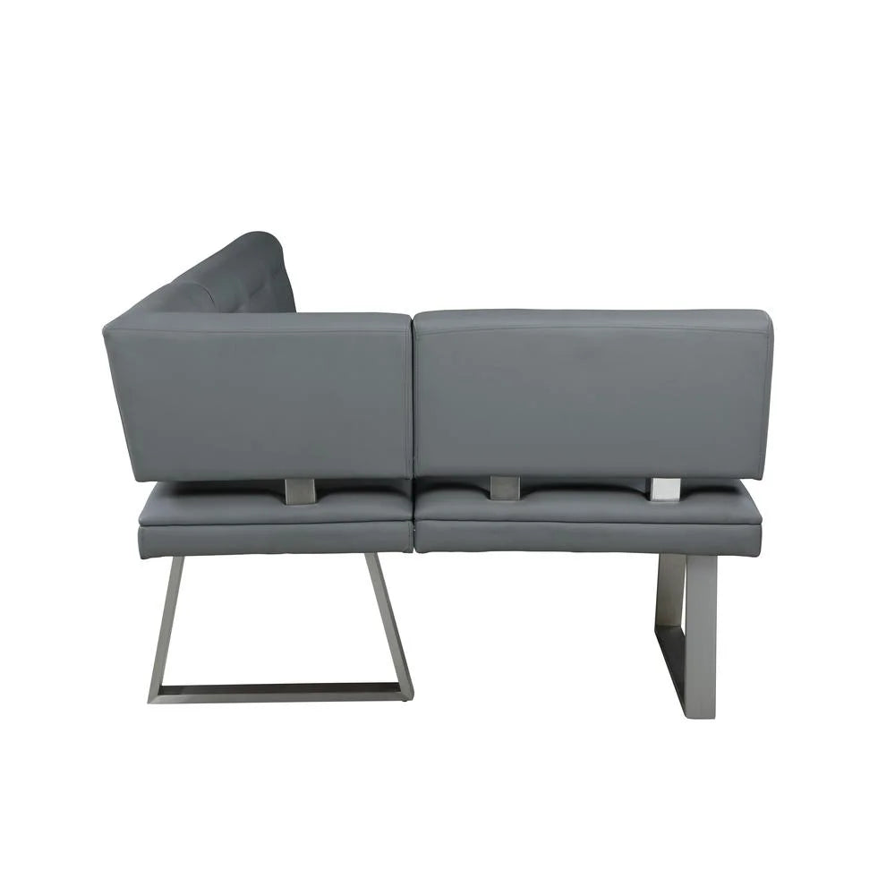 Gray Tufted Reversible Nook R990459