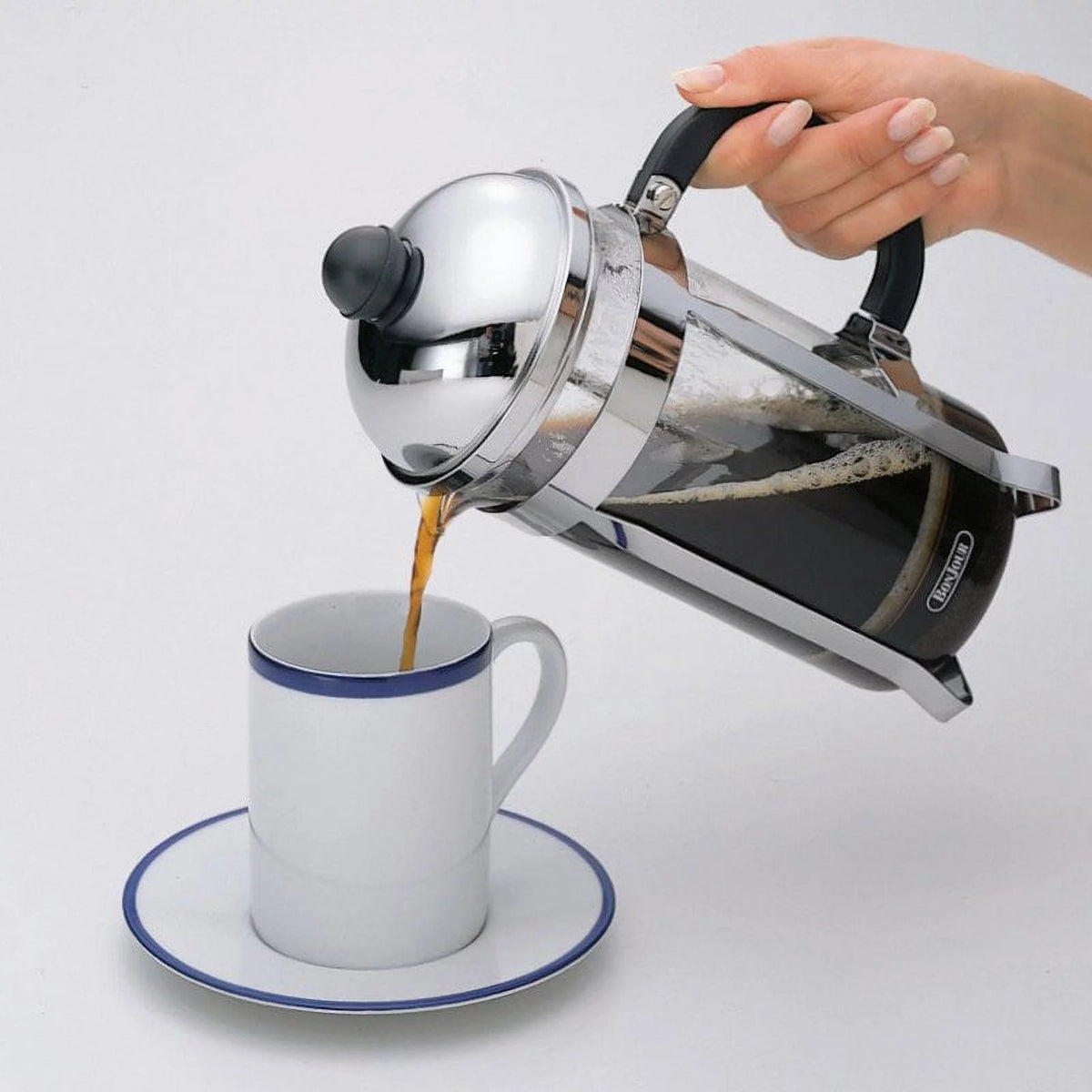 Stainless Steel French Press with Glass Carafe Q628171