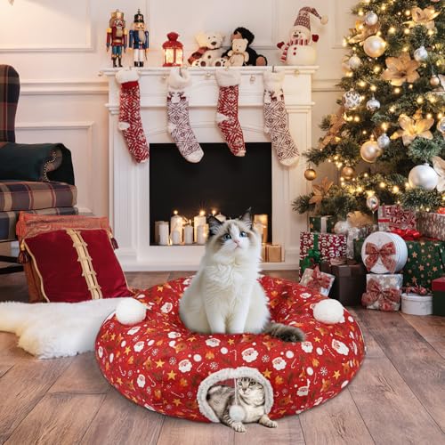 Cat Tunnel Bed for Indoor Cats S Shape N8144