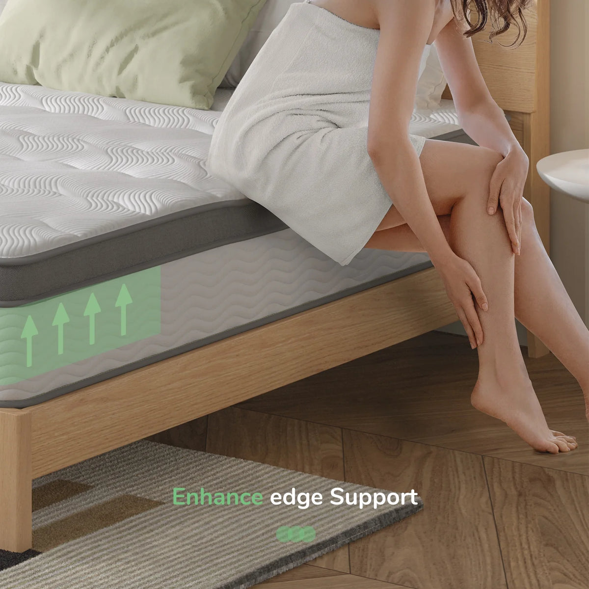 12" Gel Memory Foam Pocket Spring Hybrid Mattress Queen Size G40477