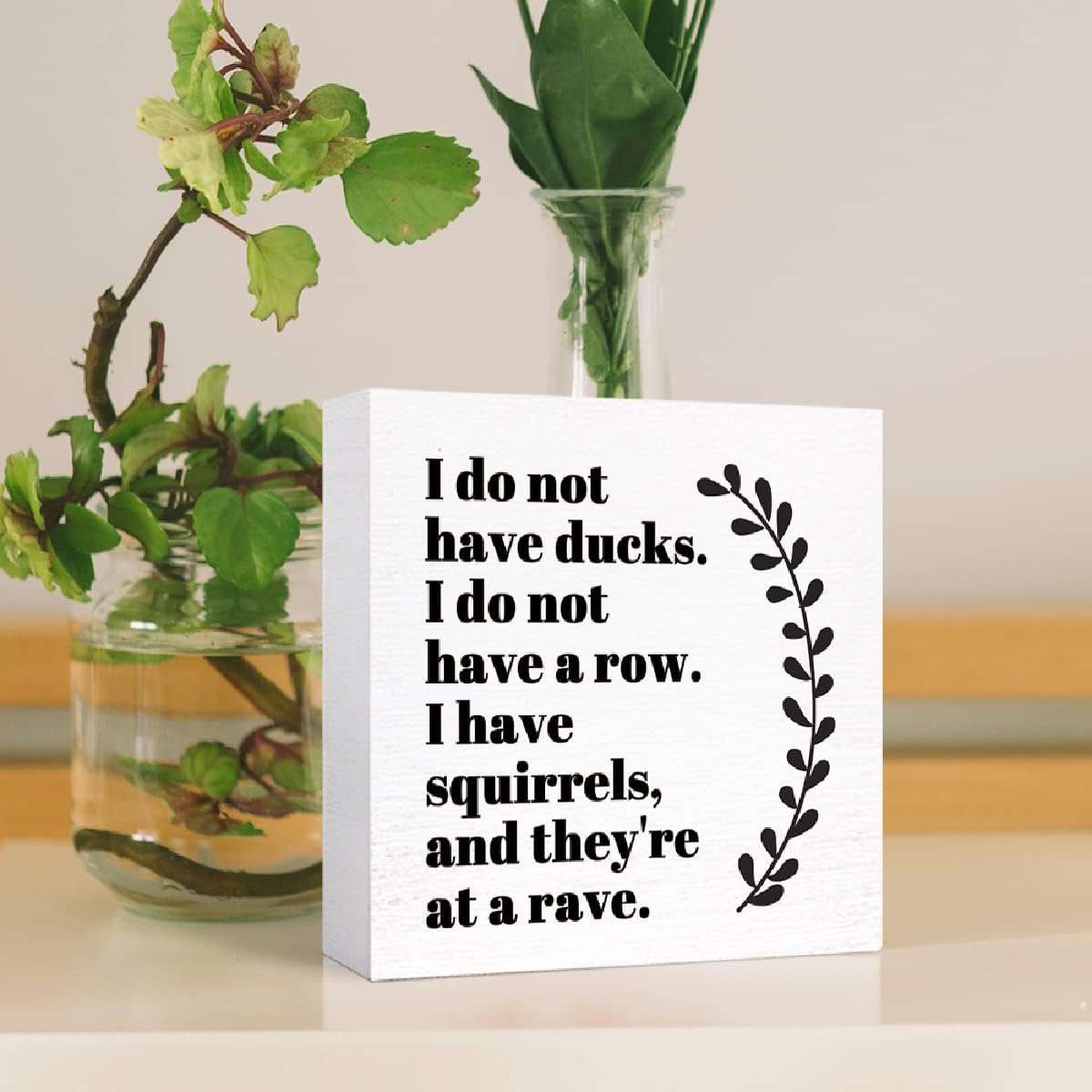 Wood Box Sign Y4043