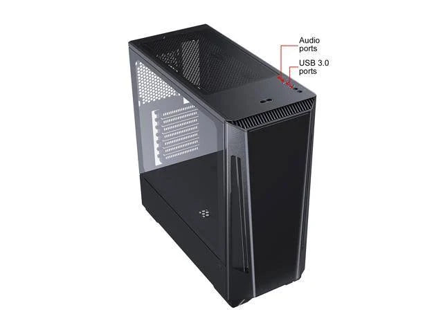 Compact E-ATX Mid-Tower Case Tempered Glass G397