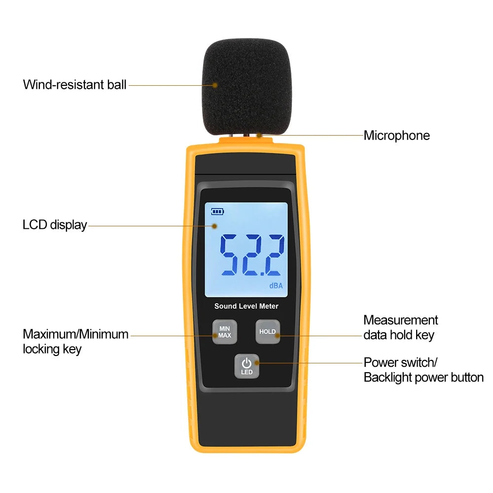 30-130Dba Digital Sound Level Meter P402821