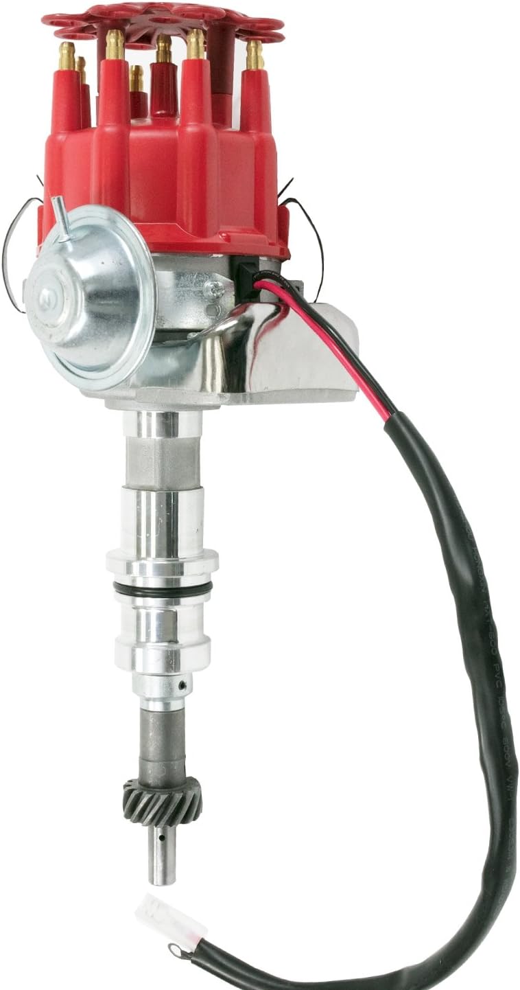 Complete Distributor Compatible with Ford Windsor V8 Small Block SBF Blue Cap S23364