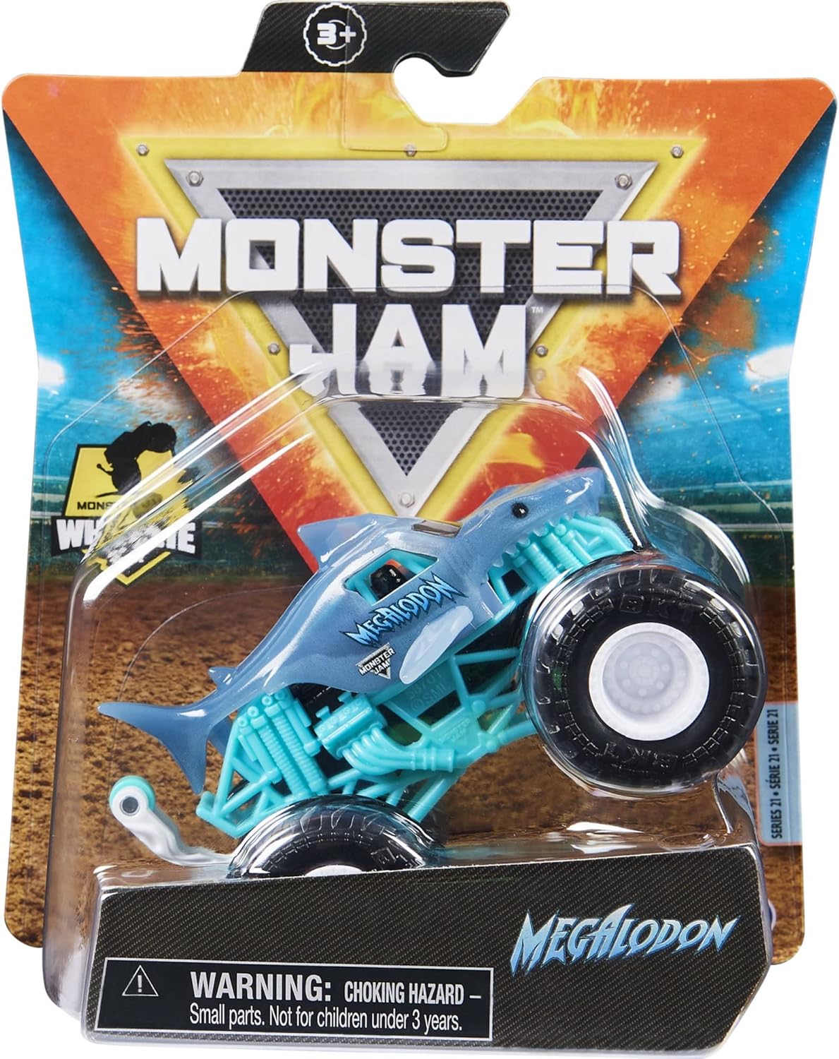 1:64 Diecast Monster Truck with Wheelie Bar V3131