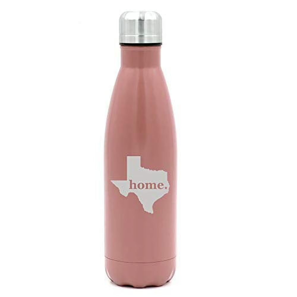 17 oz. Double Wall Vacuum Insulated Stainless Steel Water Bottle Travel Mug Cup (Rose Gold) A417604