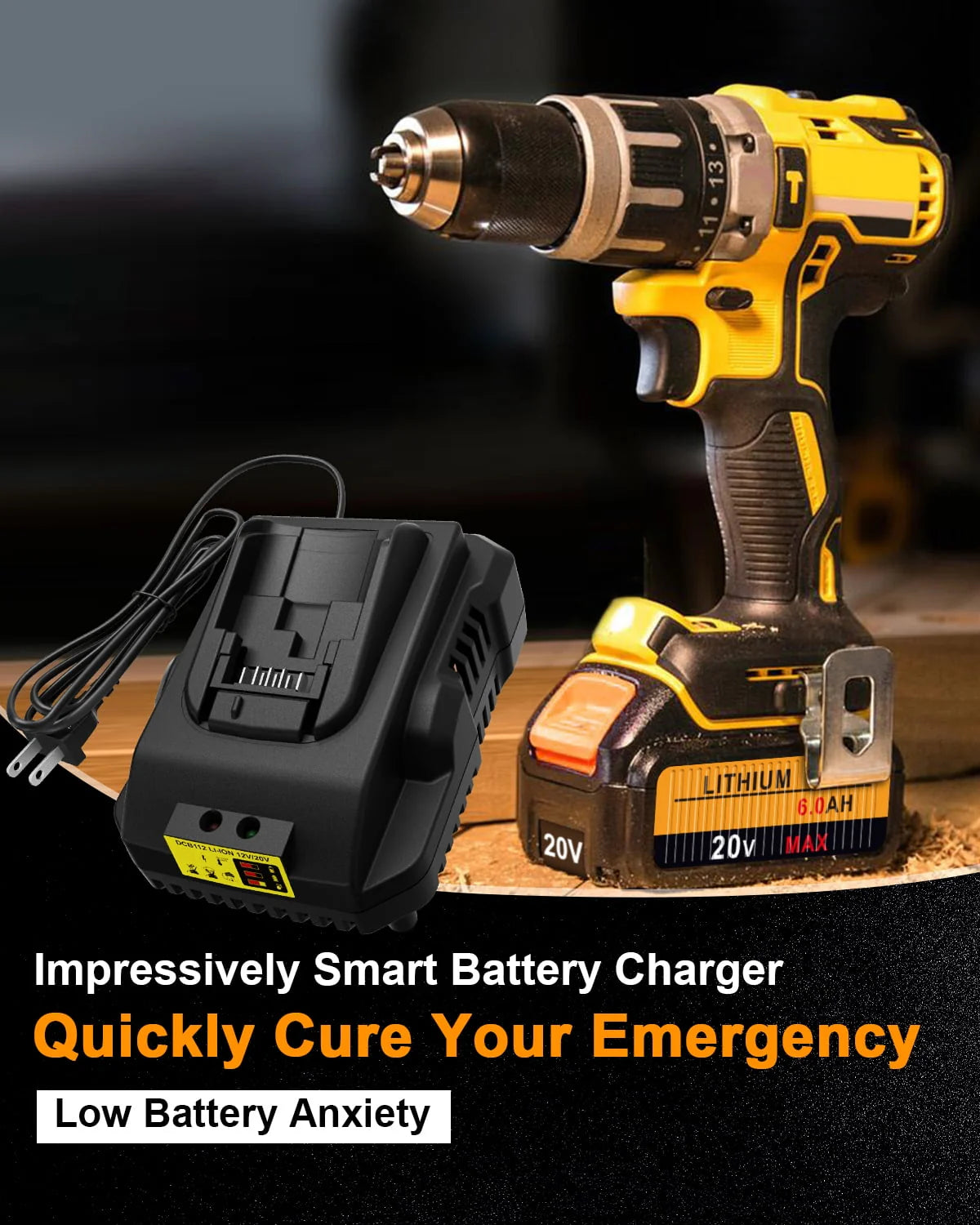 Replacement 20v Battery Charger C302781