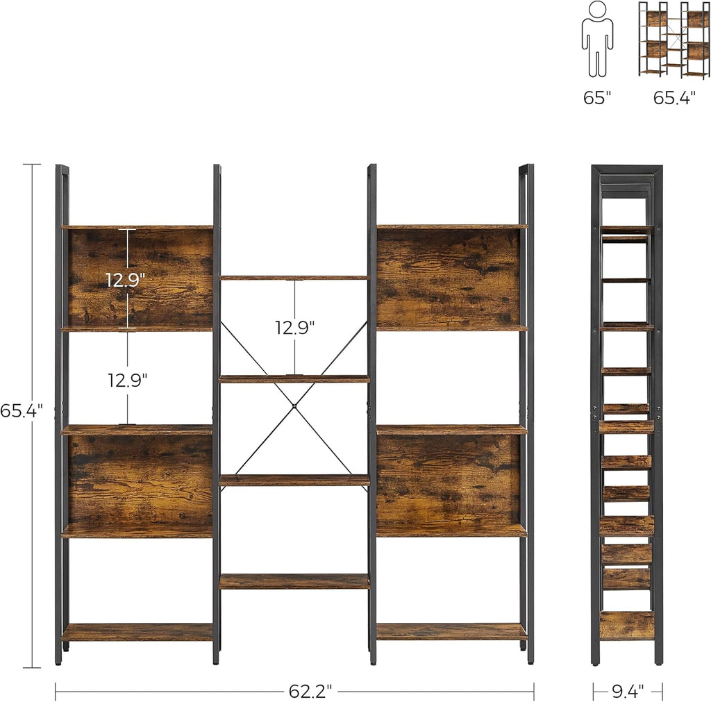 5 Tier Bookshelf with 14 Storage Shelves T165
