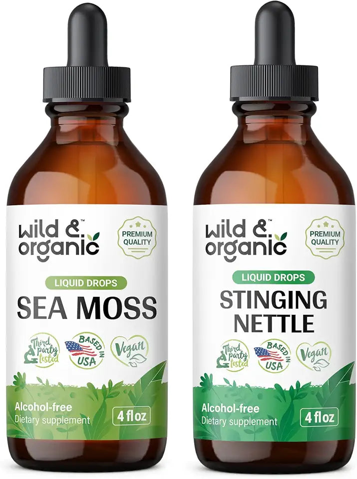 Sea Moss Tincture 4 fl oz & Stinging Nettle Root Tincture 4 fl oz K402
