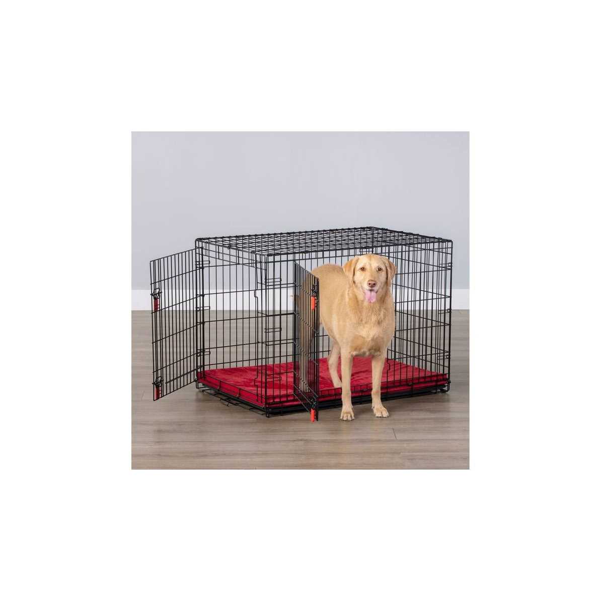 Double Door Wire Dog Crate with Divider Panel Y23527