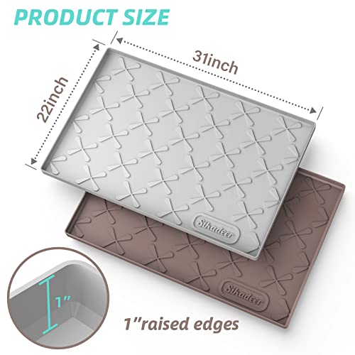 25" x 22" Silicone Cabinet Liner with Raised Edge N374921