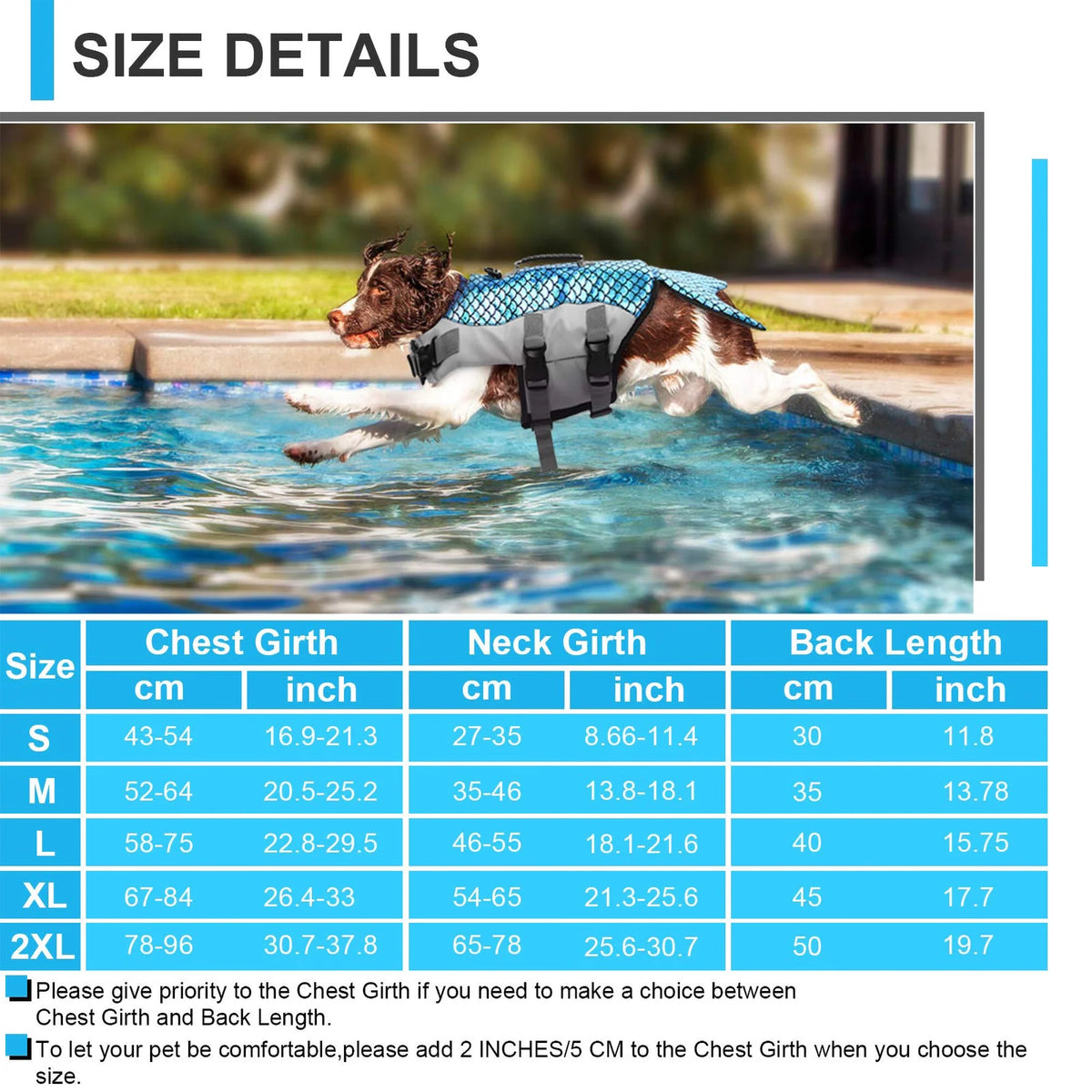 Reflective Adjustable Dog Life Jacket with Rescue Handle X400445