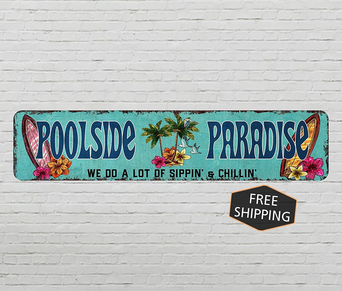 Metal Sign 4x18 N381364