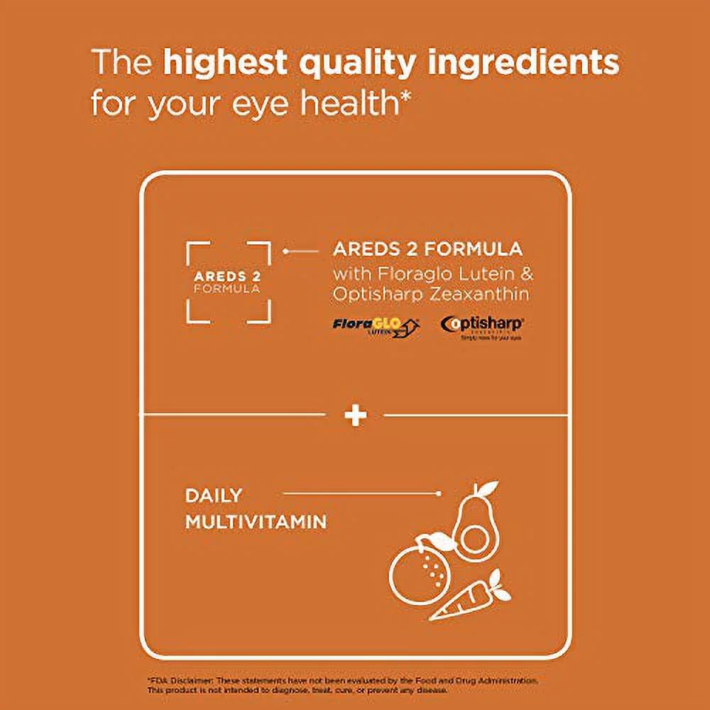 Natural Orange Flavor 90 Scoops Eye Health Multivitamin Powder N708945