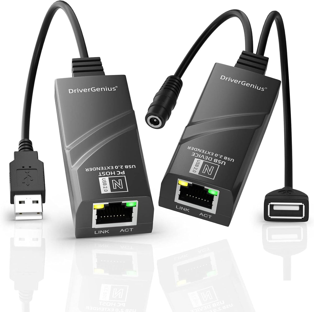 USB 2.0 Ethernet Extender Over Cat5e/Cat6/CAT7 R5598