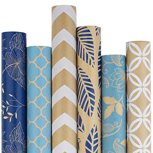 Brown Kraft Wrapping Paper 6 Roll H377170