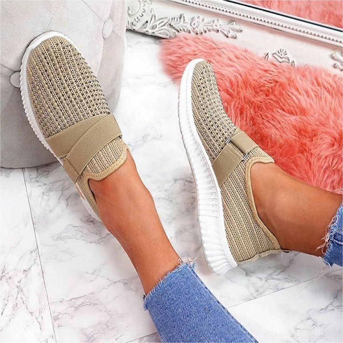 Women's Breathable Slip-on Sneakers I363999