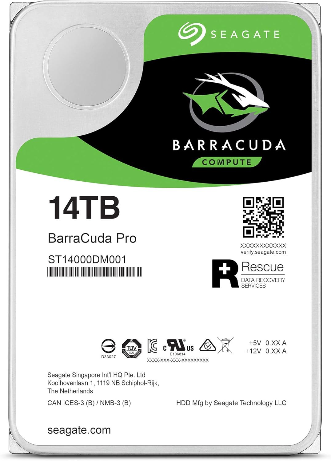 14TB 3.5 Inch SATA Internal Hard Drive B847
