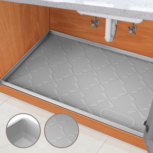 25" x 22" Silicone Cabinet Liner with Raised Edge N374921