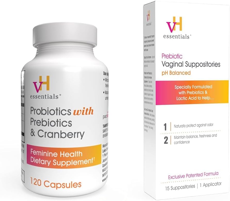 120 Capsules Probiotics with Prebiotics and Cranberry Supplement V2282