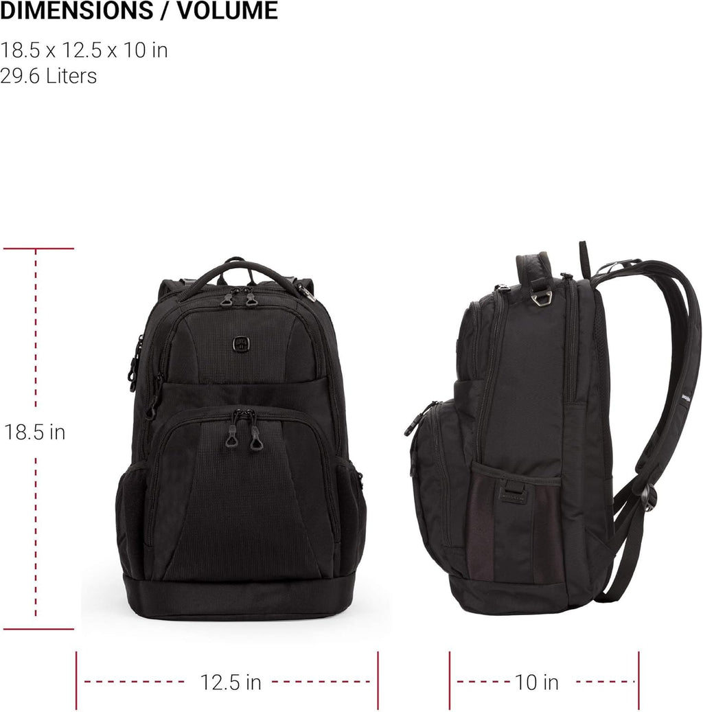 Black 17-Inch Laptop Backpack K567970