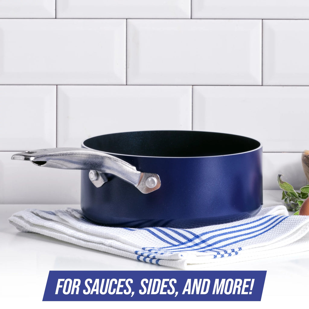 2 Quart Ceramic Nonstick Saucepan with Lid U8871