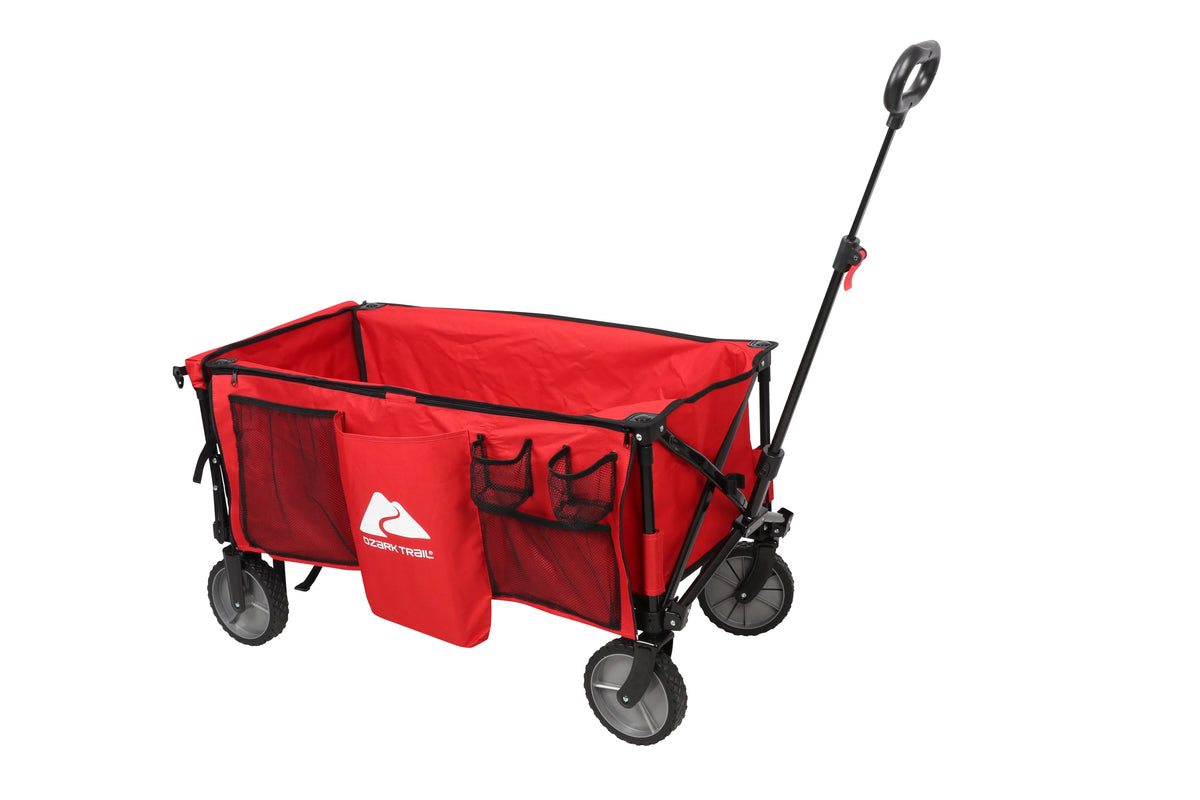 Camping Utility Wagon with Tailgate & Extension Handle K8979