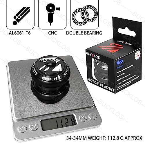 1-1/8 Bike Headset MTB Threadless Double Sealed Bearings L91571
