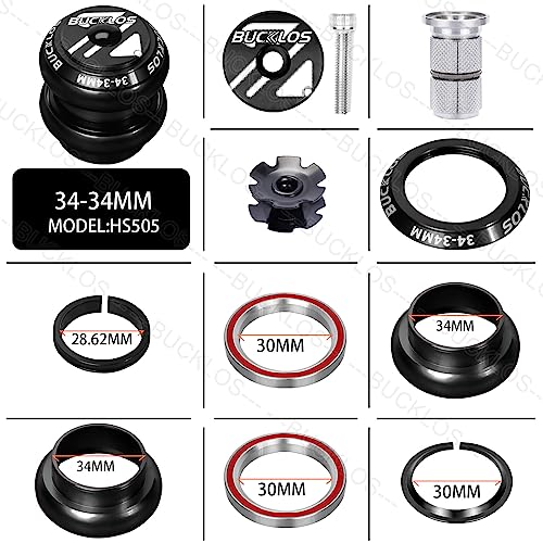 1-1/8 Bike Headset MTB Threadless Double Sealed Bearings L91571