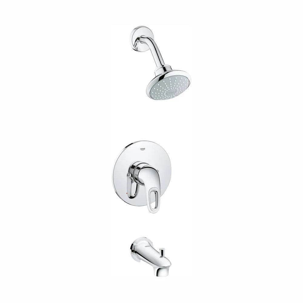 1-Handle Tub and Shower Faucet Trim Kit in Starlight Chrome F301756