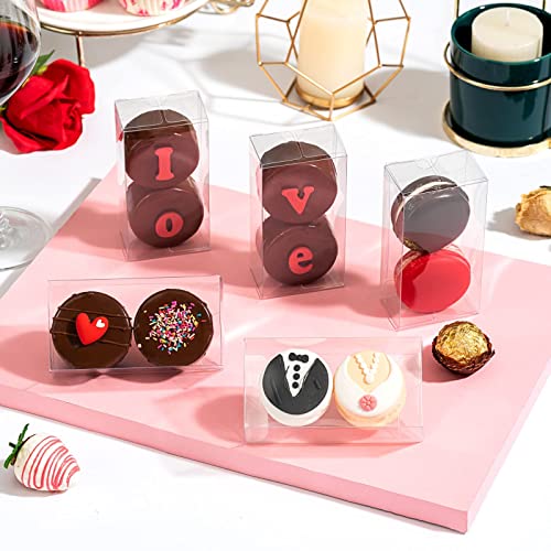 100 Pack 3x3x3 Inch Clear Gift Boxes F562044