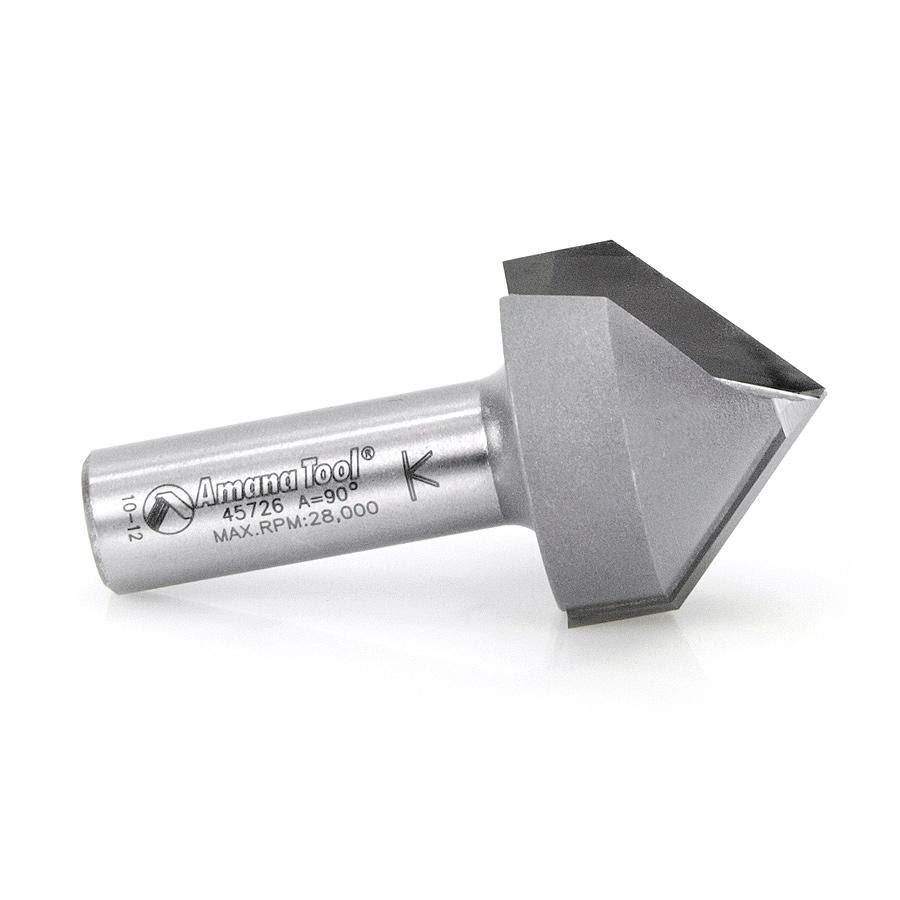 Carbide Tipped V Groove 90 Deg x 1-1/4 D x 1 CH W997556