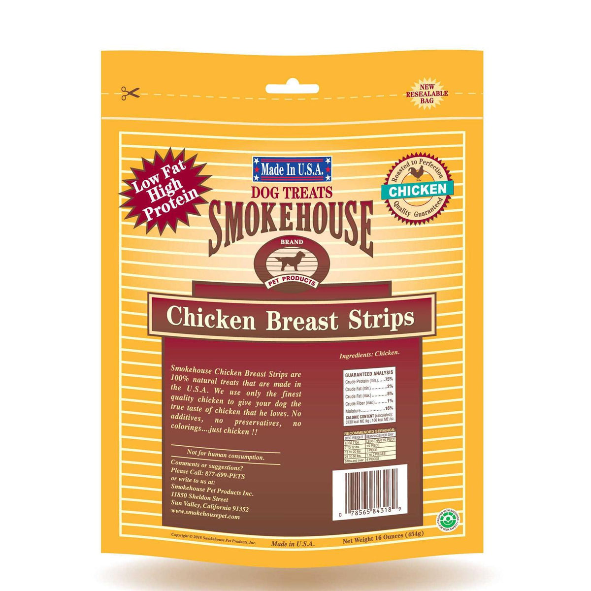 Smokehouse Chicken Breast Strips Dog Treats V22687