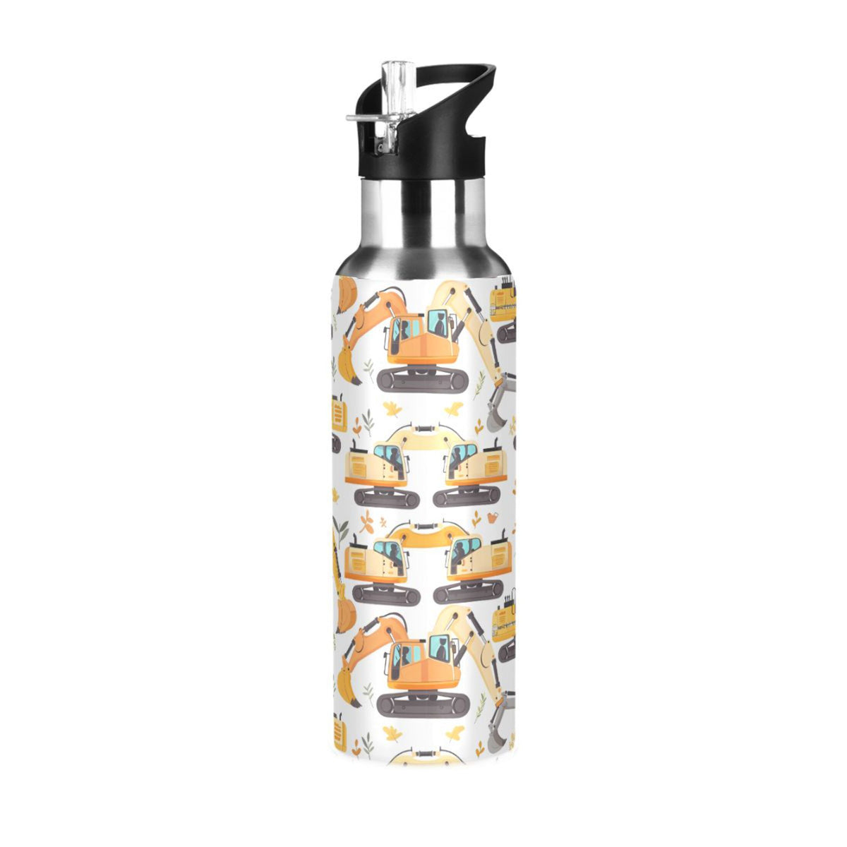 20 oz Insulated Stainless Steel Kids Water Bottle with Straw Lid P683