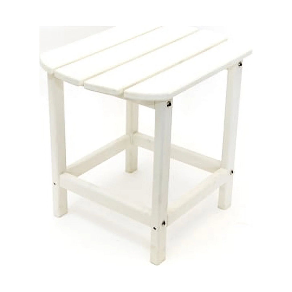 White Folding Adirondack Chair and Table Set U590805
