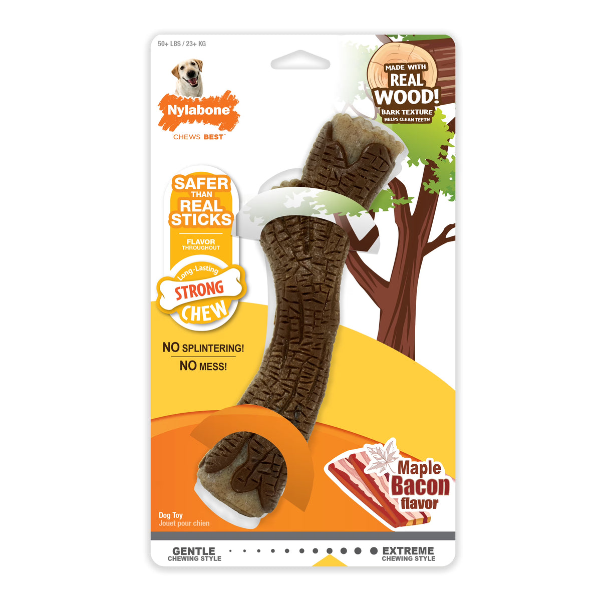 Maple Bacon Wood Dog Chew Toy X-Large G452