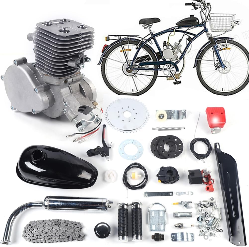 100cc 2 Stroke Motorized Bicycle Engine Kit with Air-Cooling Q490081