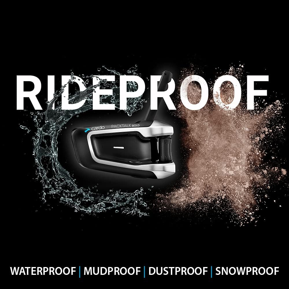 Black Single Pack Motorcycle Bluetooth Communication System Headset H537832