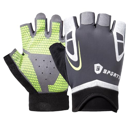 Breathable Lightweight Fingerless Workout Gloves I53471