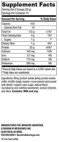 Chocolate Whey Protein Isolate Supplement Mix, 14 Servings C252014