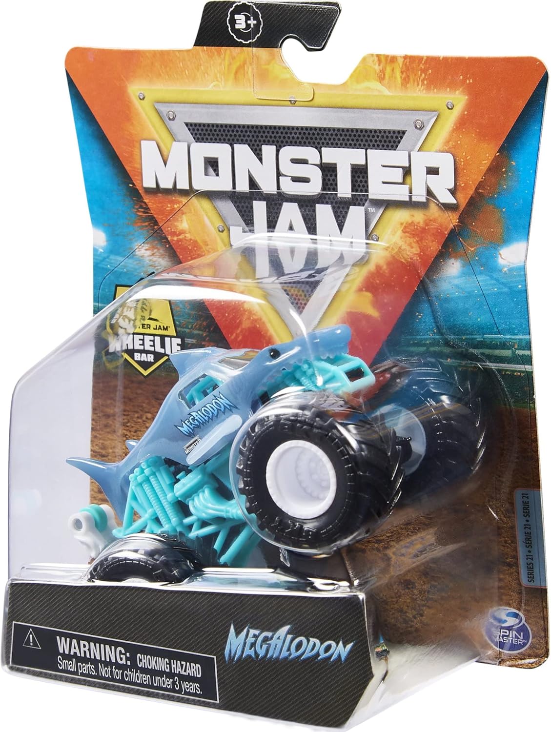 1:64 Diecast Monster Truck with Wheelie Bar V3131