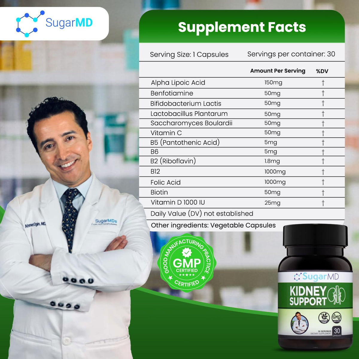 30 Capsules Kidney Support Supplement T23768