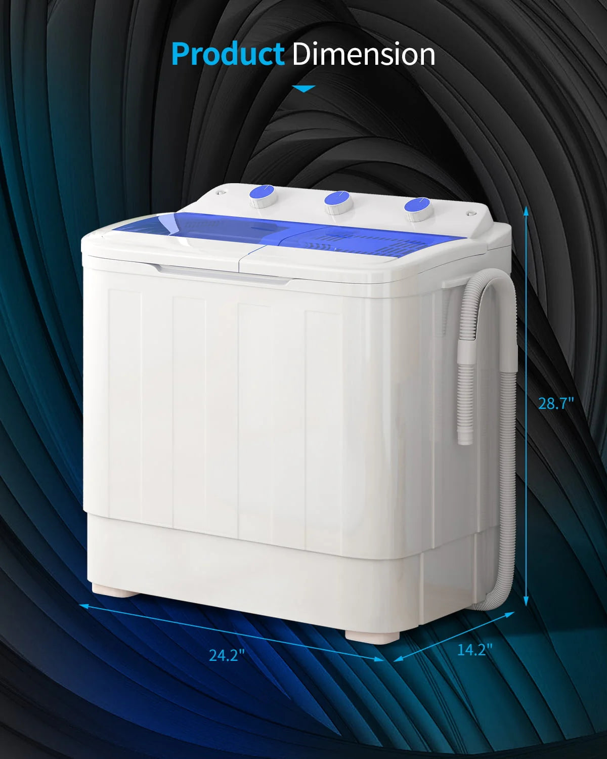 26LBS Portable Twin Tub Washing Machine O88173